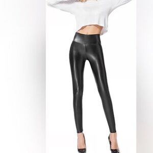 Sleek Black Leather Leggings set of 3 NWT